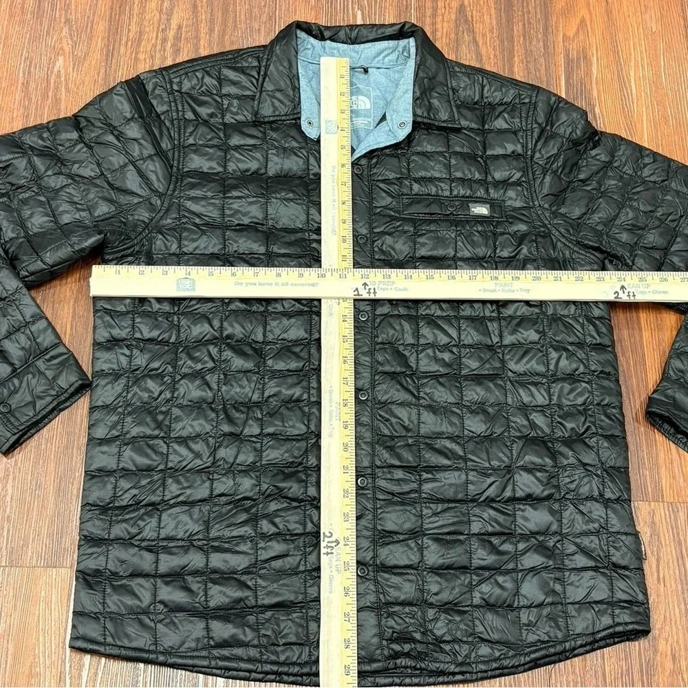 The North Face Reyes ThermoBall Insulated‎ Button Shirt Jacket Black Men L C916